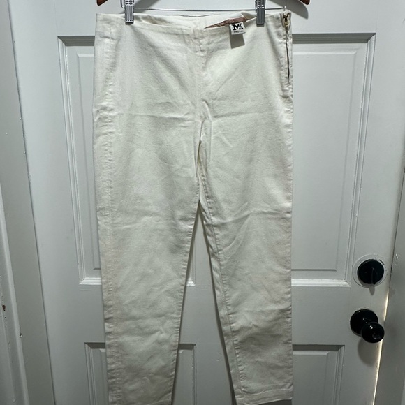 Missoni Women’s Cream White Denim Size Zipper Pants 30 EUC - Picture 2 of 7